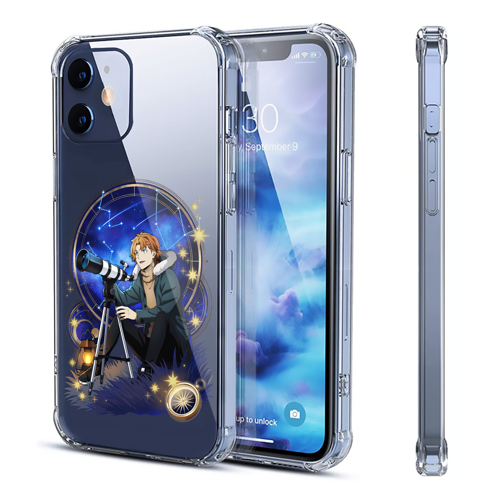 （画像用） 文豪ストレイドッグス Bungo Stray Dogs 【iPhone 12シリーズ対応】透明スマホケース（クリアソフトケース）